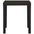 Mesa de jardín de plástico gris antracita 79x65x72