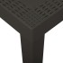 Mesa de jardín de plástico gris antracita 79x65x72