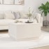 Mesa de centro de madera maciza de pino blanco 60x50x35