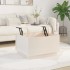 Mesa de centro de madera maciza de pino blanco 60x50x35