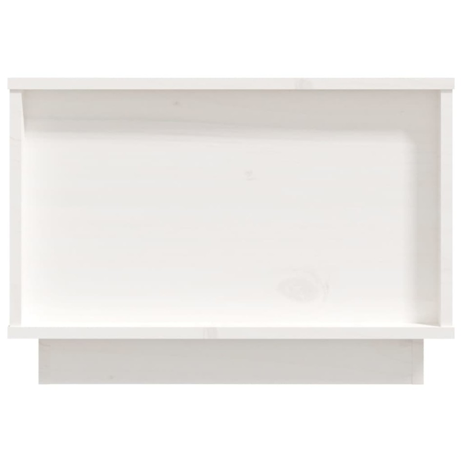 Mesa de centro de madera maciza de pino blanco 60x50x35