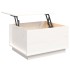 Mesa de centro de madera maciza de pino blanco 60x50x35