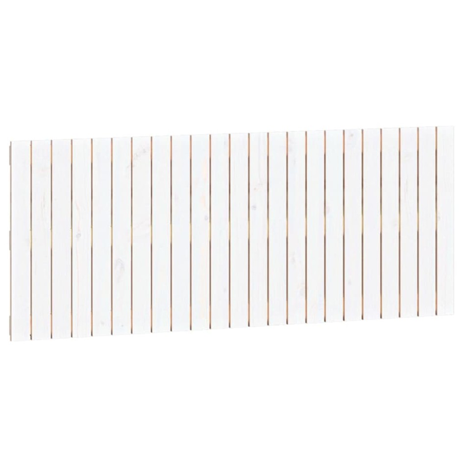 Cabecero de cama de pared madera maciza pino blanco 147x3x60