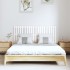 Cabecero de cama de pared madera maciza pino blanco 147x3x60