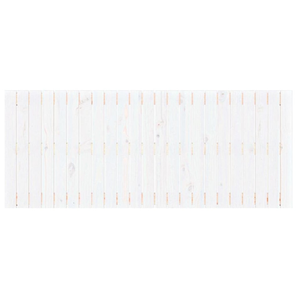 Cabecero de cama de pared madera maciza pino blanco 147x3x60