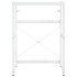 Estructura de lavabo de hierro blanco 59x38x83