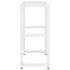 Estructura de lavabo de hierro blanco 59x38x83