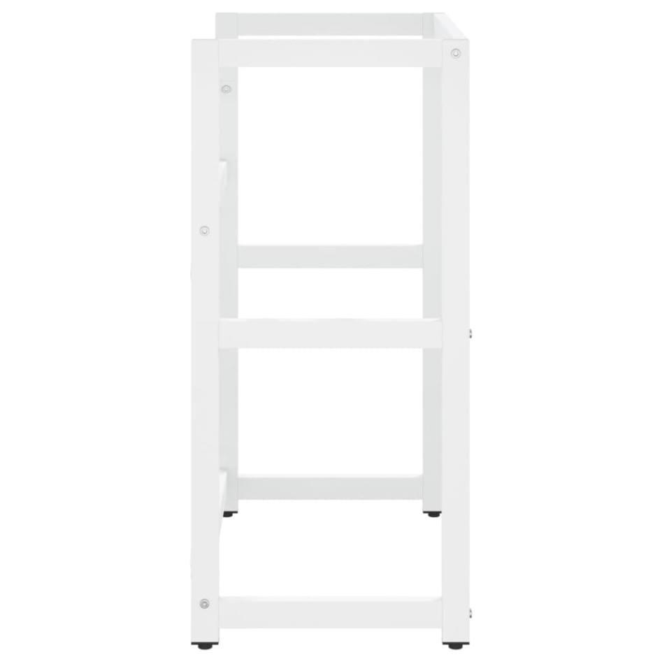 Estructura de lavabo de hierro blanco 59x38x83