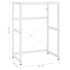 Estructura de lavabo de hierro blanco 59x38x83