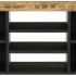 Mueble de TV madera mango y madera contrachapada 100x33x46