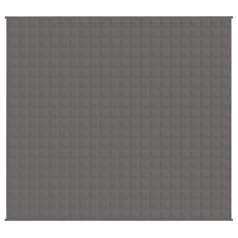 Manta con peso tela gris 200x225 cm 9
