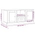 Mueble para TV madera contrachapada gris Sonoma 100x35,5x45