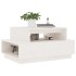 Mesa de centro madera maciza de pino blanco 80x55x40,5
