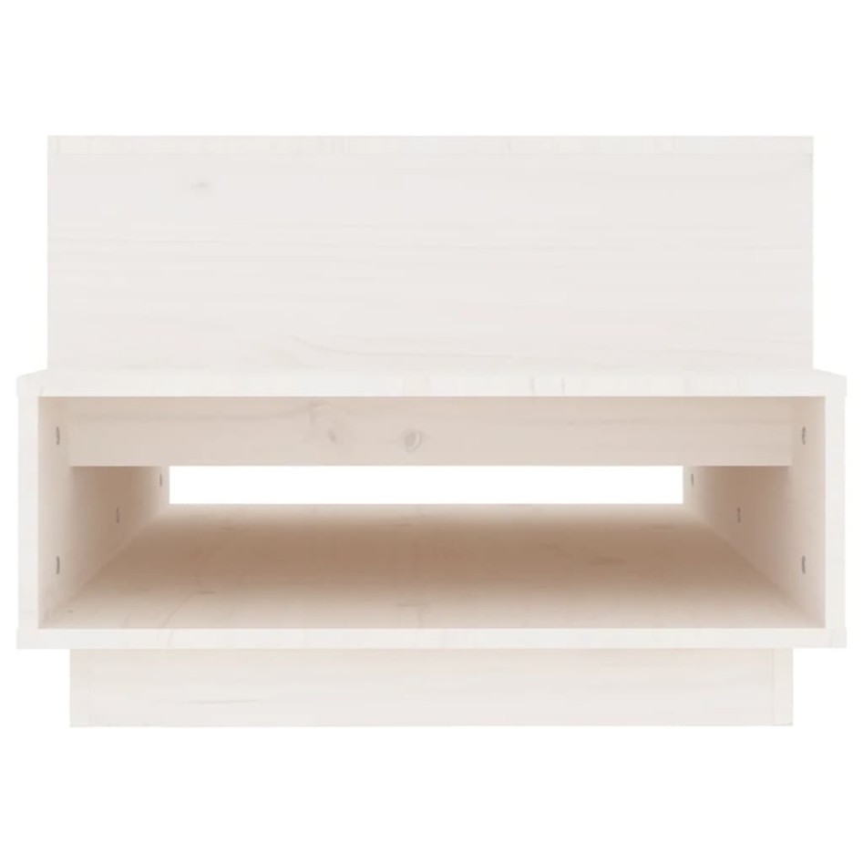 Mesa de centro madera maciza de pino blanco 80x55x40,5