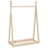 Perchero de madera maciza de pino 100x45x150