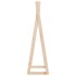 Perchero de madera maciza de pino 100x45x150