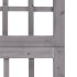 Biombo/Enrejado de 3 paneles madera de abeto gris 121x180