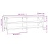 Mueble de TV madera contrachapada negro 140x40x50