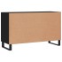 Aparador de madera de ingeniería negro 100x36x60