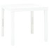 Mesa de jardín de plástico blanco 78x78x72