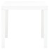 Mesa de jardín de plástico blanco 78x78x72