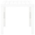 Mesa de jardín de plástico blanco 78x78x72