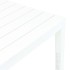 Mesa de jardín de plástico blanco 78x78x72