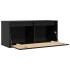Armario de pared de madera maciza de pino negro 80x30x35