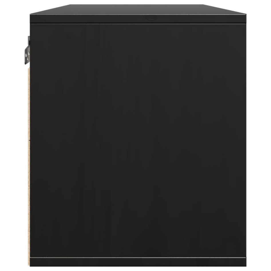 Armario de pared de madera maciza de pino negro 80x30x35