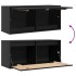 Armario de pared de madera maciza de pino negro 80x30x35