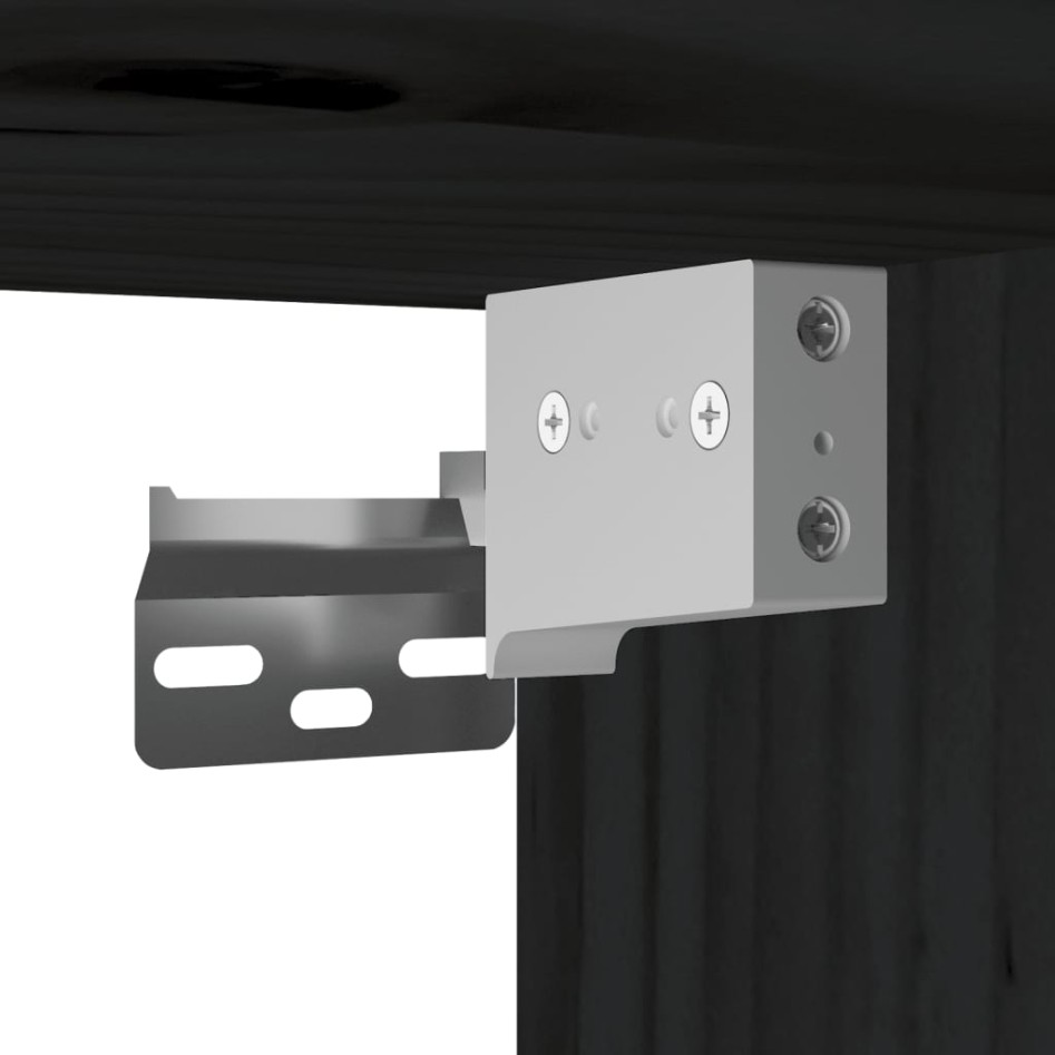 Armario de pared de madera maciza de pino negro 80x30x35