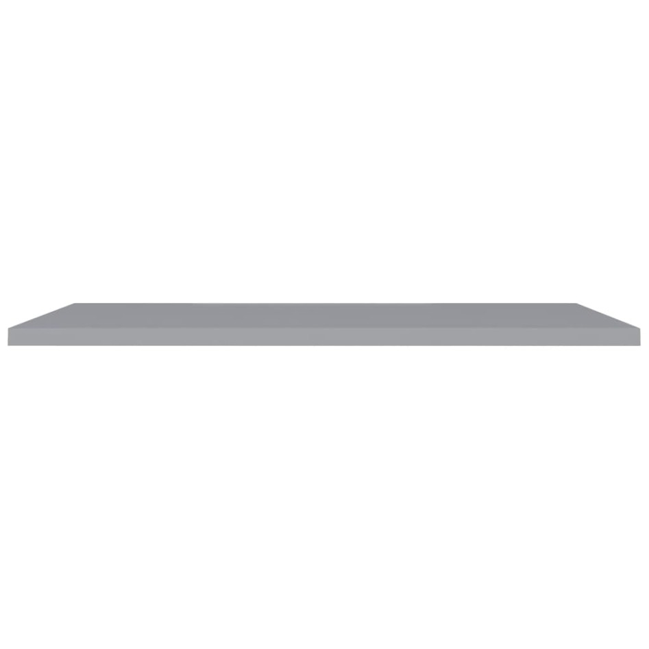 Estantes flotantes pared 4 MDF gris 120x23,5x3,8