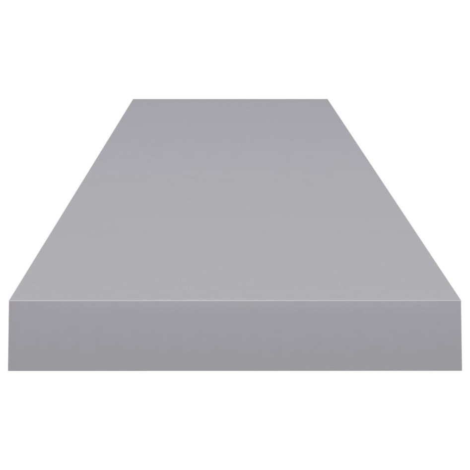Estantes flotantes pared 4 MDF gris 120x23,5x3,8