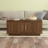 Mesa de centro madera de ingeniería roble marrón 102x50x45