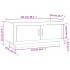 Mesa de centro madera de ingeniería roble marrón 102x50x45