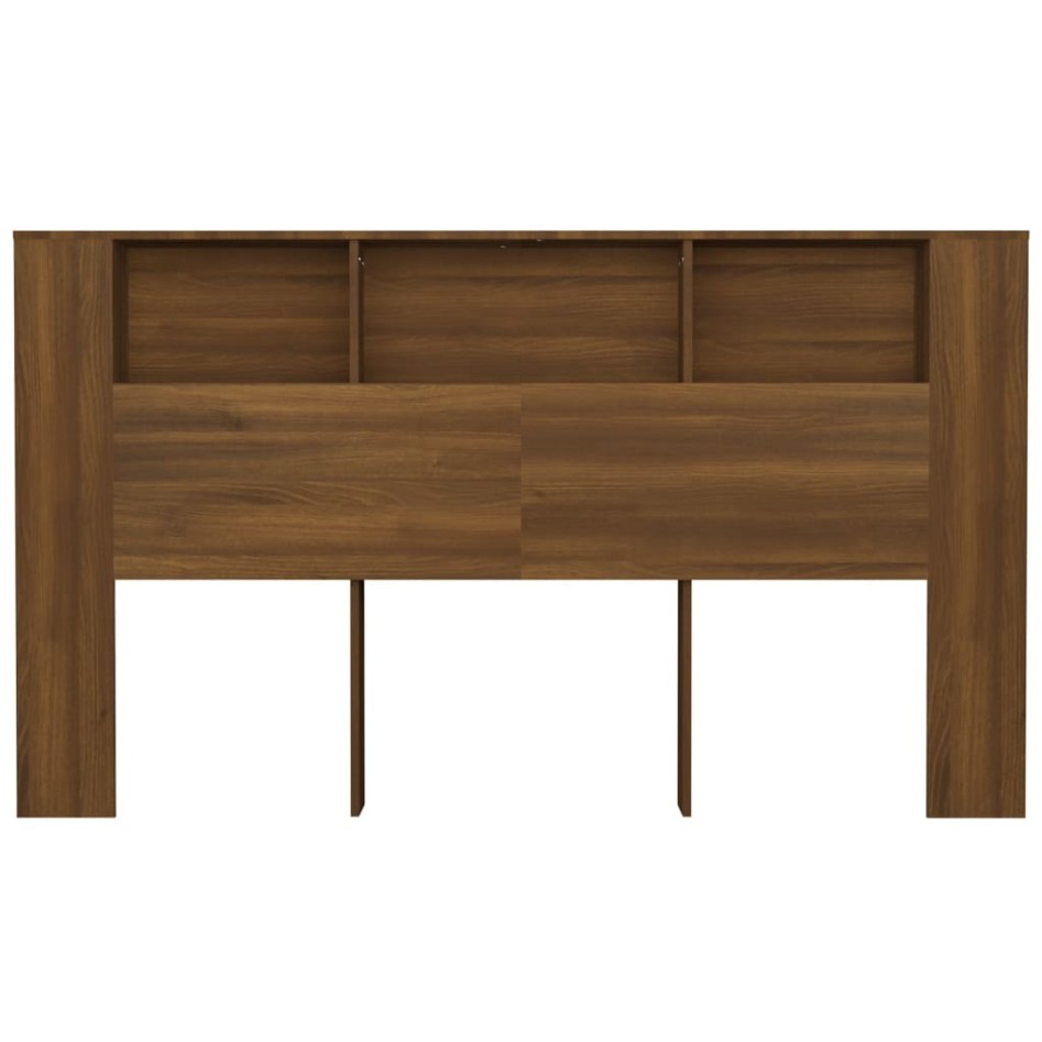 Mueble cabecero roble marrón 180x18,5x104,5