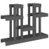 Soporte para plantas madera maciza pino gris 104,5x25x77,5