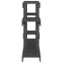 Soporte para plantas madera maciza pino gris 104,5x25x77,5