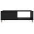 Mesa de centro madera de ingeniería negro 90x60x35
