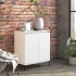 Aparador de madera contrachapada blanco 60x35x70