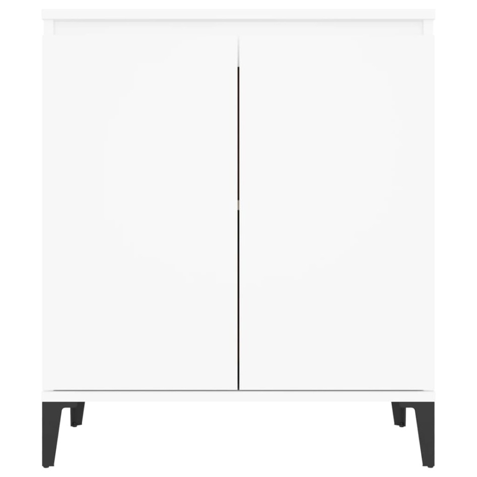 Aparador de madera contrachapada blanco 60x35x70