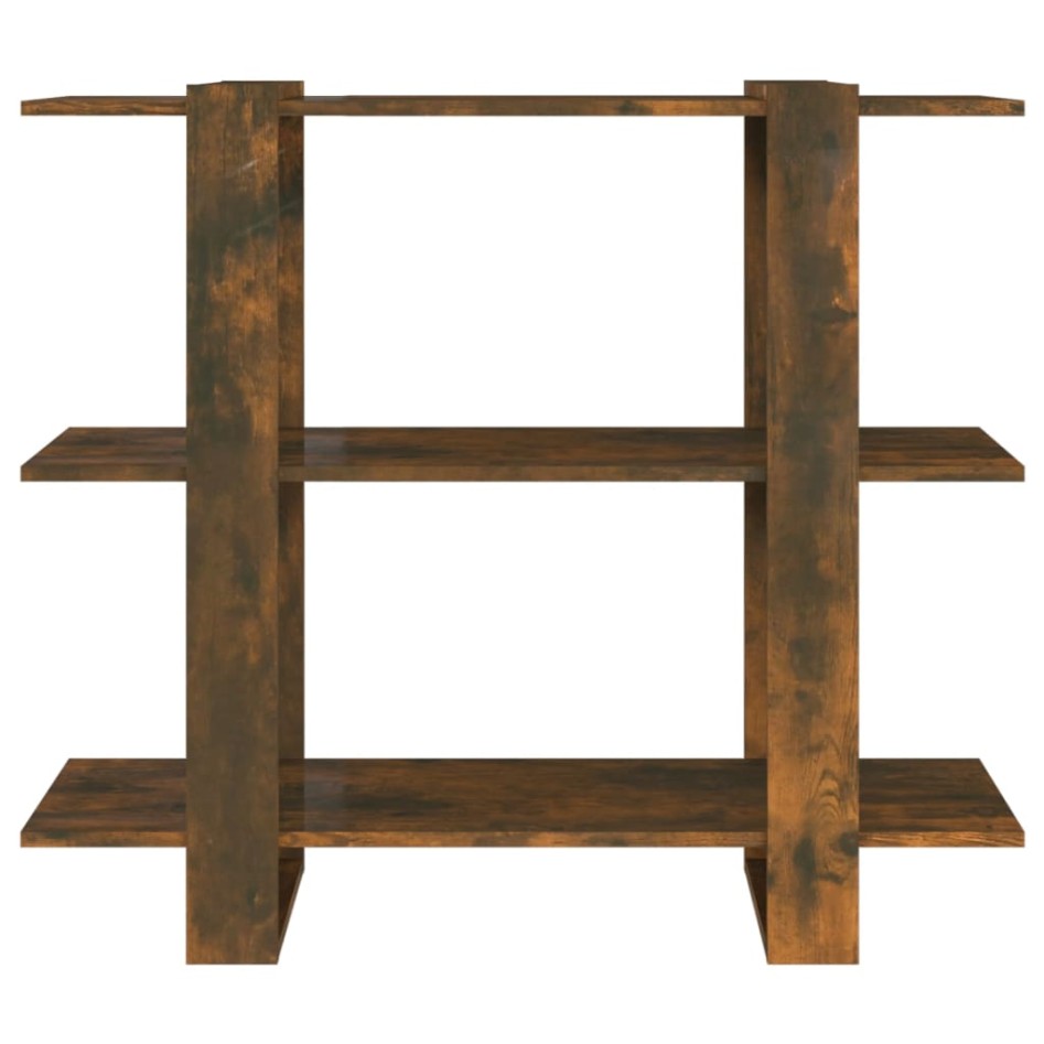 Estantería/divisor de espacios color roble ahumado 100x30x87