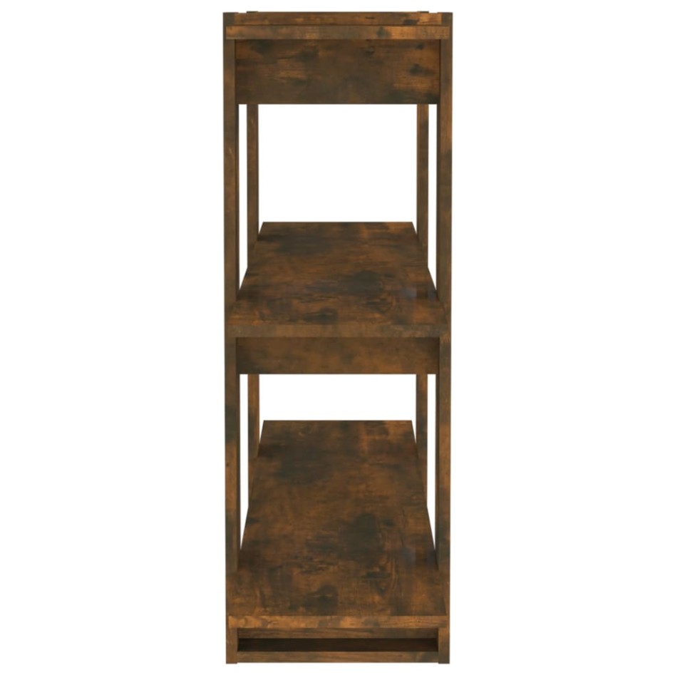 Estantería/divisor de espacios color roble ahumado 100x30x87