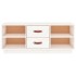 Mueble de TV de madera maciza de pino blanco 100x34x40