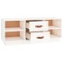 Mueble de TV de madera maciza de pino blanco 100x34x40