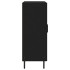Aparador de madera de ingeniería negro 69,5x34x90