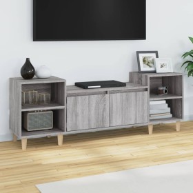 Mueble para TV madera contrachapada gris Sonoma 160x35x55