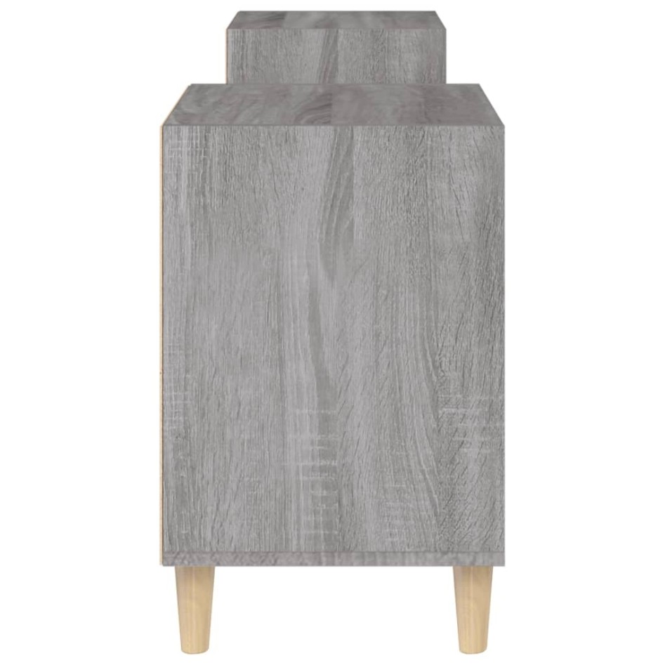 Mueble para TV madera contrachapada gris Sonoma 160x35x55