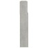 Mueble cabecero gris hormigón 220x19x103,5