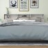 Mueble cabecero gris hormigón 220x19x103,5
